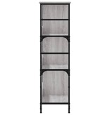 VidaXL Boekenrek 78,5x33x117,5 cm bewerkt hout grijs sonoma eikenkleur