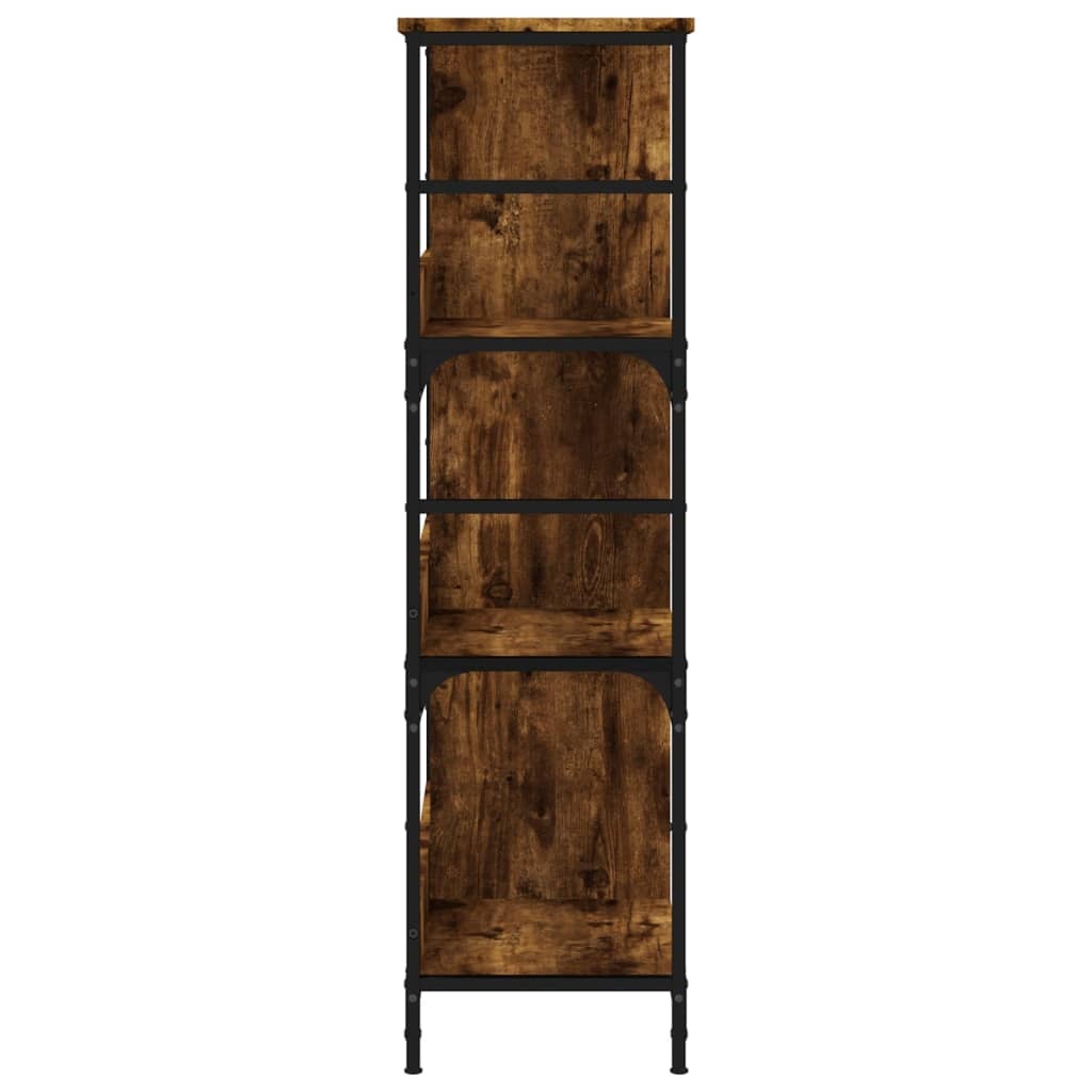 VidaXL Boekenrek 78,5x33x117,5 cm bewerkt hout gerookt eikenkleurig
