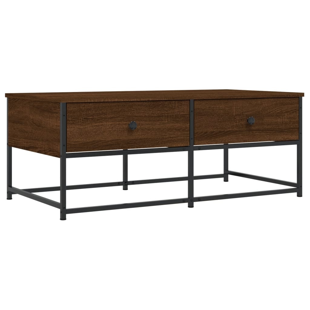 VidaXL Salontafel 100x51x40 cm bewerkt hout bruineikenkleurig