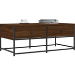VidaXL Salontafel 100x51x40 cm bewerkt hout bruineikenkleurig
