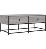 VidaXL Salontafel 100x51x40 cm bewerkt hout grijs sonoma