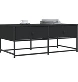 VidaXL Salontafel 100x51x40 cm bewerkt hout zwart