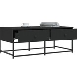 VidaXL Salontafel 100x51x40 cm bewerkt hout zwart