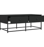 VidaXL Salontafel 100x51x40 cm bewerkt hout zwart