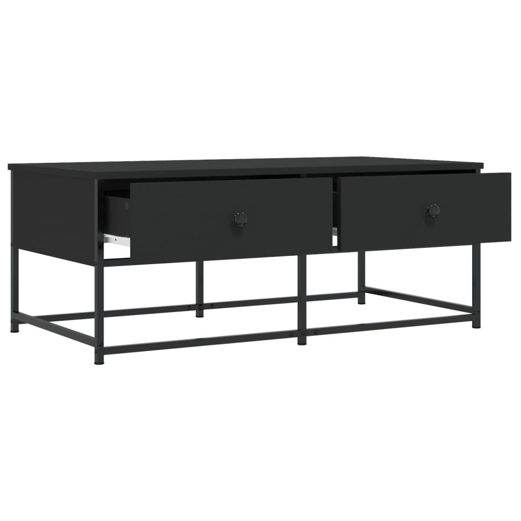 VidaXL Salontafel 100x51x40 cm bewerkt hout zwart