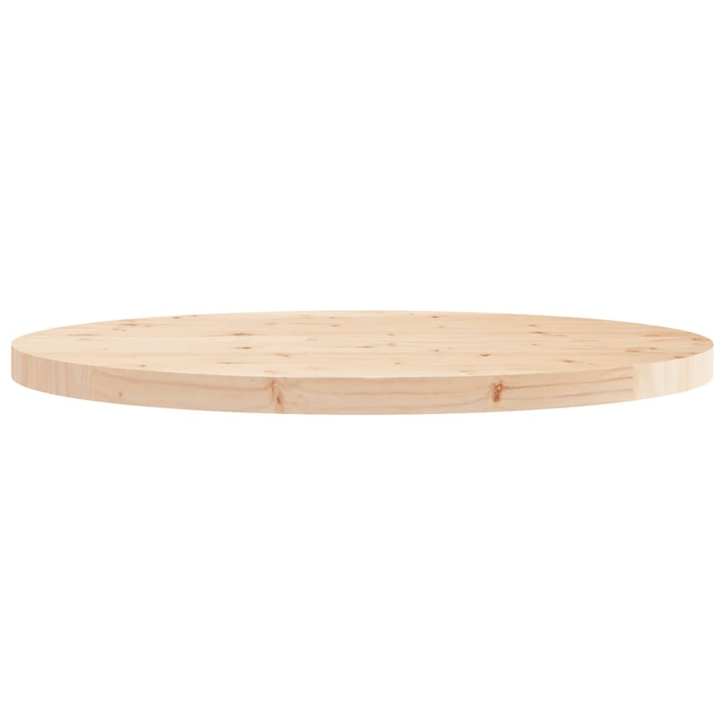 vidaXL Tafelblad rond Ø80x3 cm massief grenenhout