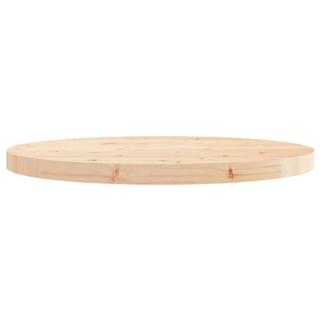 vidaXL Tafelblad rond Ø60x3 cm massief grenenhout