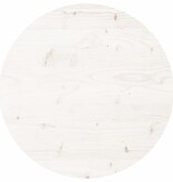 VidaXL Tafelblad rond Ø50x3 cm massief grenenhout wit