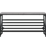 VidaXL Schoenenrek 90x30x45 cm bewerkt hout grijs sonoma eikenkleurig