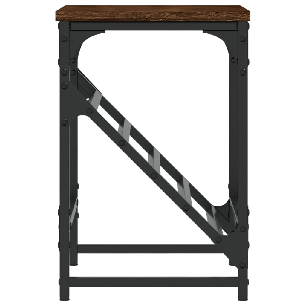 VidaXL Schoenenrek 60x30x45 cm bewerkt hout bruineikenkleurig