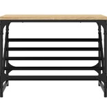 VidaXL Schoenenrek 60x30x45 cm bewerkt hout sonoma eikenkleurig