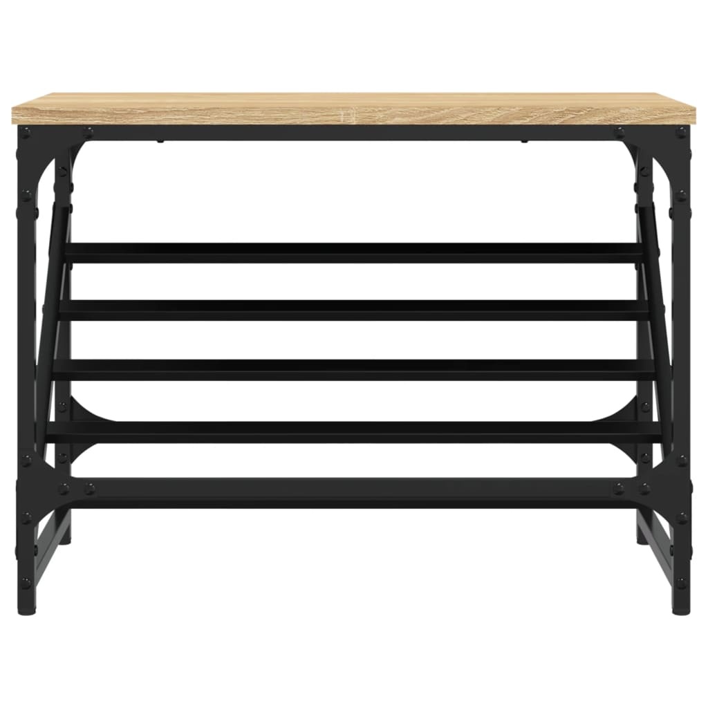 VidaXL Schoenenrek 60x30x45 cm bewerkt hout sonoma eikenkleurig