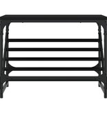 VidaXL Schoenenrek 60x30x45 cm bewerkt hout zwart