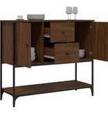 VidaXL Dressoir 100x36x85 cm bewerkt hout bruin eikenkleur