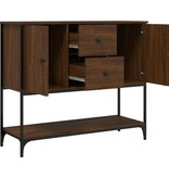 VidaXL Dressoir 100x36x85 cm bewerkt hout bruin eikenkleur