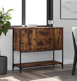 VidaXL Dressoir 100x36x85 cm bewerkt hout gerookt eikenkleurig