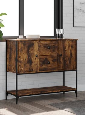 VidaXL Dressoir 100x36x85 cm bewerkt hout gerookt eikenkleurig