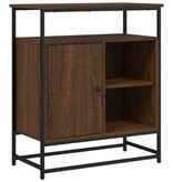 VidaXL Dressoir 69x35x80 cm bewerkt hout bruin eikenkleur