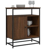 VidaXL Dressoir 69x35x80 cm bewerkt hout bruin eikenkleur