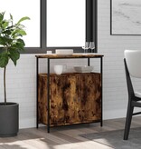 VidaXL Dressoir 70x30x80 cm bewerkt hout gerookt eikenkleurig