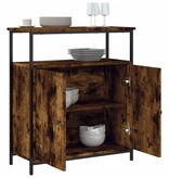 VidaXL Dressoir 70x30x80 cm bewerkt hout gerookt eikenkleurig