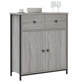 VidaXL Dressoir 70x30x80 cm bewerkt hout grijs sonoma