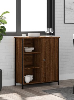 VidaXL Dressoir 70x30x80 cm bewerkt hout bruin eikenkleur