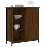 VidaXL Dressoir 70x30x80 cm bewerkt hout bruin eikenkleur