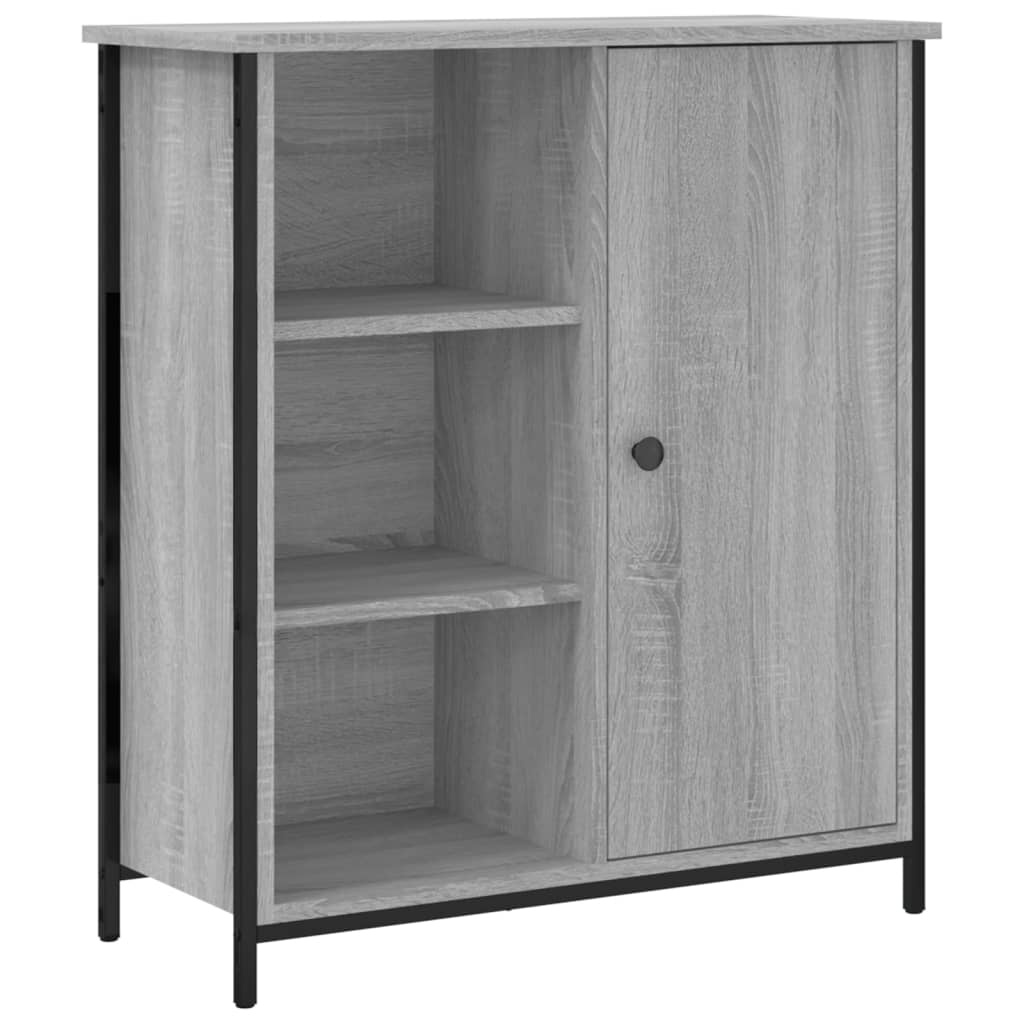 VidaXL Dressoir 70x30x80 cm bewerkt hout grijs sonoma