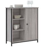 VidaXL Dressoir 70x30x80 cm bewerkt hout grijs sonoma