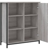 VidaXL Dressoir 70x30x80 cm bewerkt hout grijs sonoma