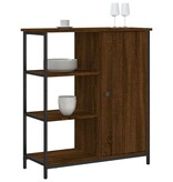 VidaXL Dressoir 70x30x80 cm bewerkt hout bruin eikenkleur