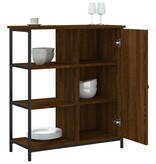 VidaXL Dressoir 70x30x80 cm bewerkt hout bruin eikenkleur