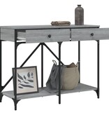 VidaXL Wandtafel 100x39x78,5 cm bewerkt hout grijs sonoma eikenkleurig