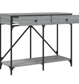 VidaXL Wandtafel 100x39x78,5 cm bewerkt hout grijs sonoma eikenkleurig