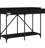 VidaXL Wandtafel 100x39x78,5 cm bewerkt hout zwart