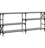 VidaXL Wandtafel 180x29x76,5 cm bewerkt hout grijs sonoma eikenkleurig
