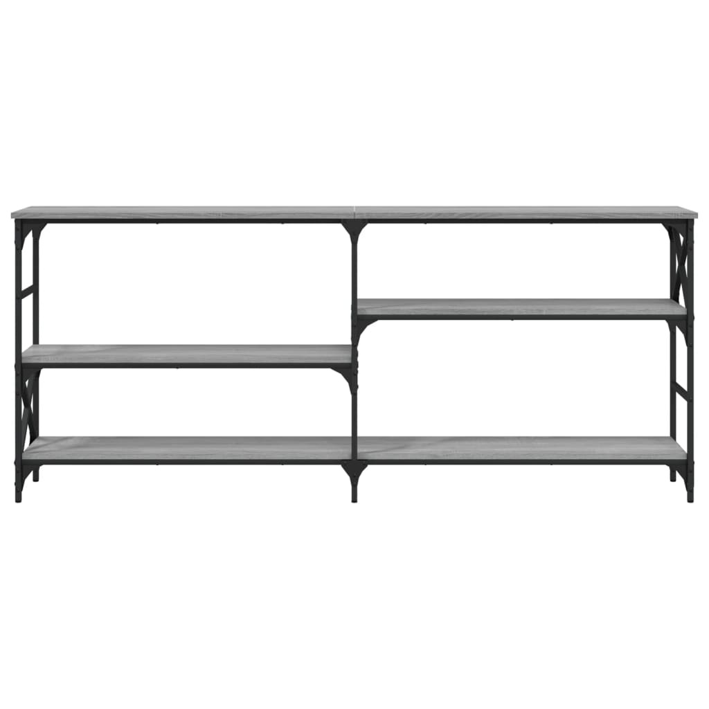 VidaXL Wandtafel 180x29x76,5 cm bewerkt hout grijs sonoma eikenkleurig
