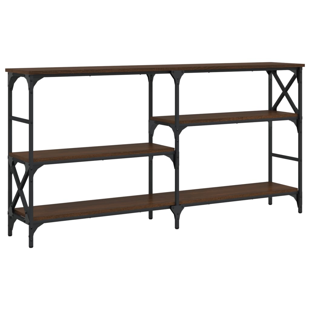 VidaXL Wandtafel 150x29x76,5 cm bewerkt hout bruin eikenkleur