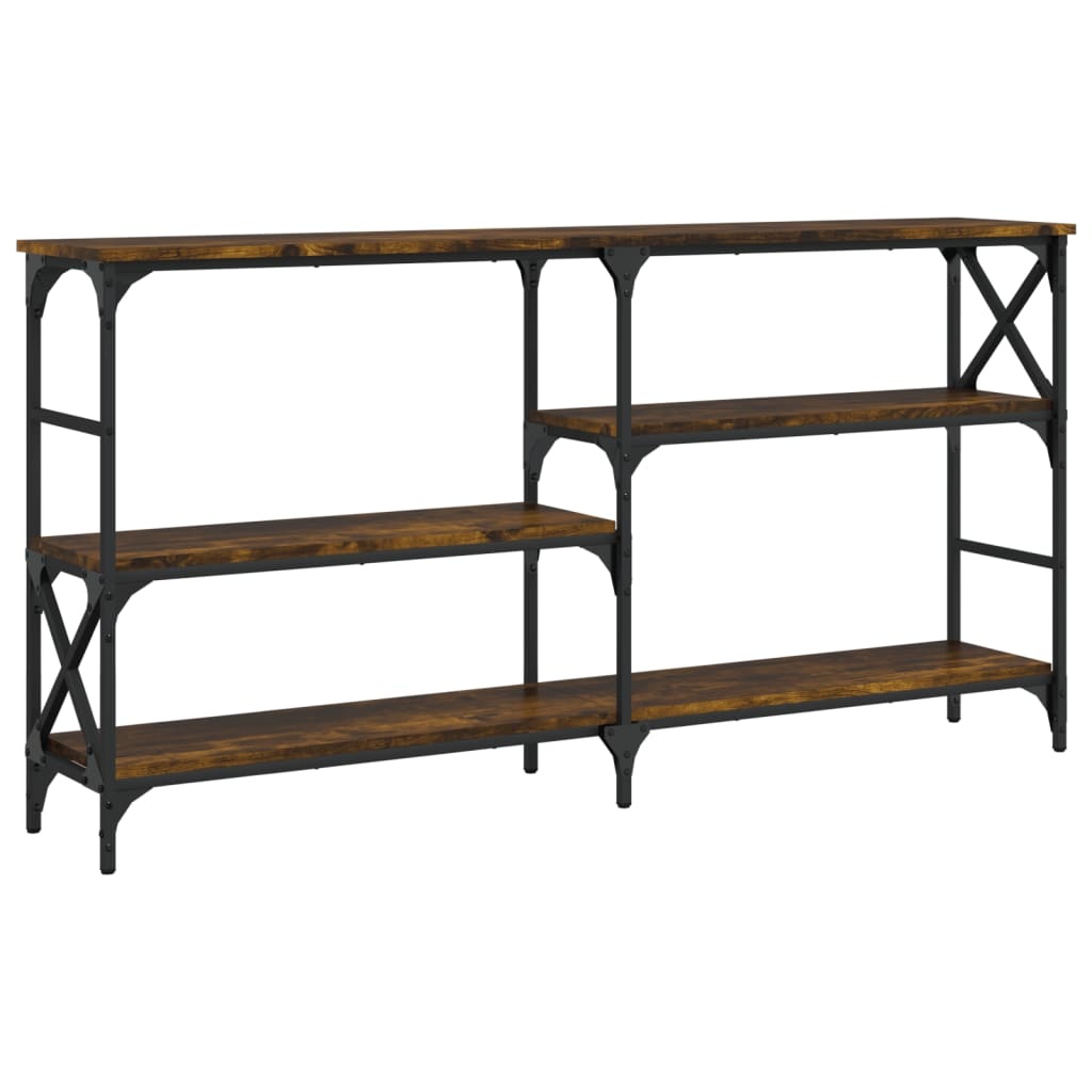 VidaXL Wandtafel 150x29x76,5 cm bewerkt hout gerookt eikenkleurig