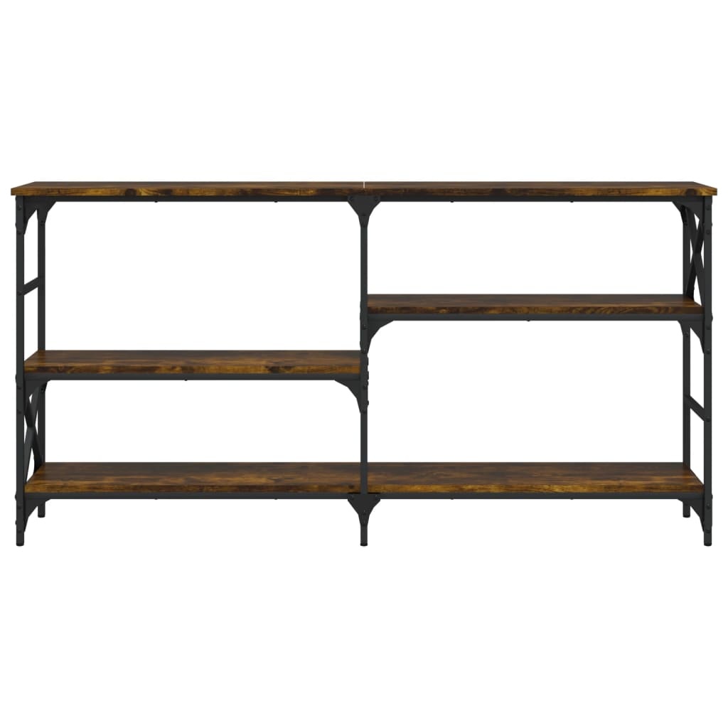 VidaXL Wandtafel 150x29x76,5 cm bewerkt hout gerookt eikenkleurig