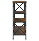 VidaXL Wandtafel 150x29x76,5 cm bewerkt hout gerookt eikenkleurig