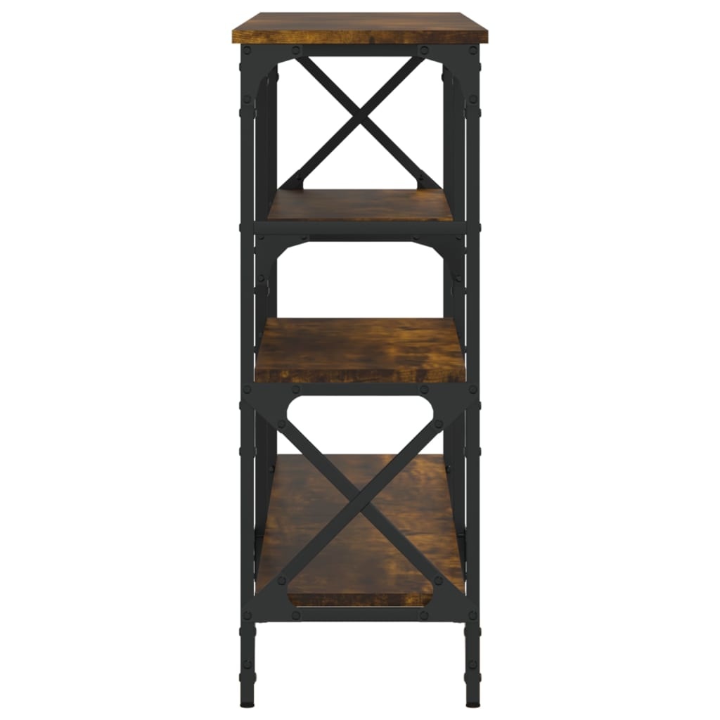 VidaXL Wandtafel 150x29x76,5 cm bewerkt hout gerookt eikenkleurig