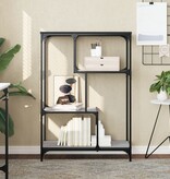 VidaXL Boekenrek 81x36x115 cm bewerkt hout en staal grijs sonoma