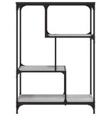 VidaXL Boekenrek 81x36x115 cm bewerkt hout en staal grijs sonoma