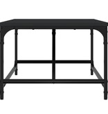 VidaXL Salontafel 75x50x35 cm bewerkt hout zwart