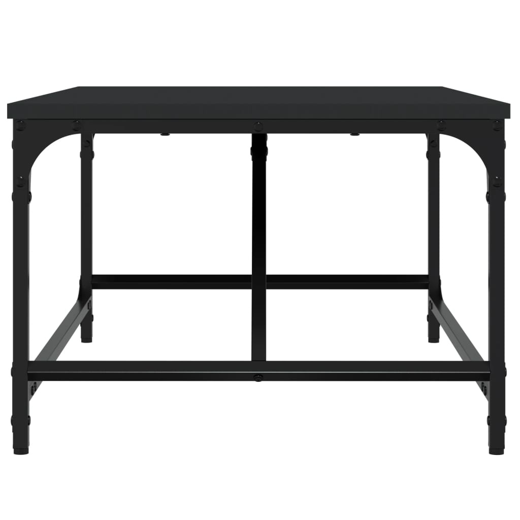 VidaXL Salontafel 75x50x35 cm bewerkt hout zwart