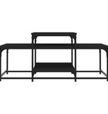 VidaXL Salontafel 102x60x45 cm bewerkt hout zwart
