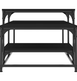 VidaXL Salontafel 102x60x45 cm bewerkt hout zwart