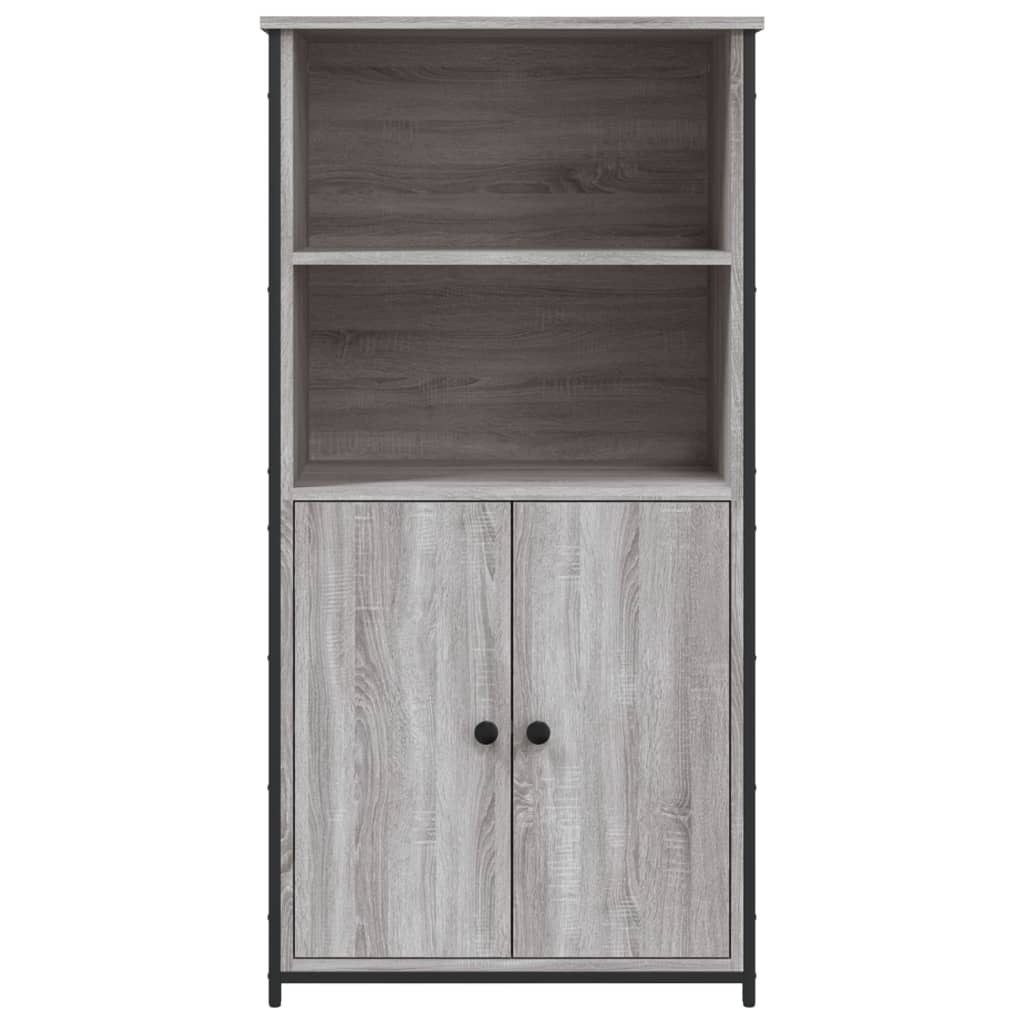 VidaXL Hoge kast 62x36x121,5 cm bewerkt hout grijs sonoma